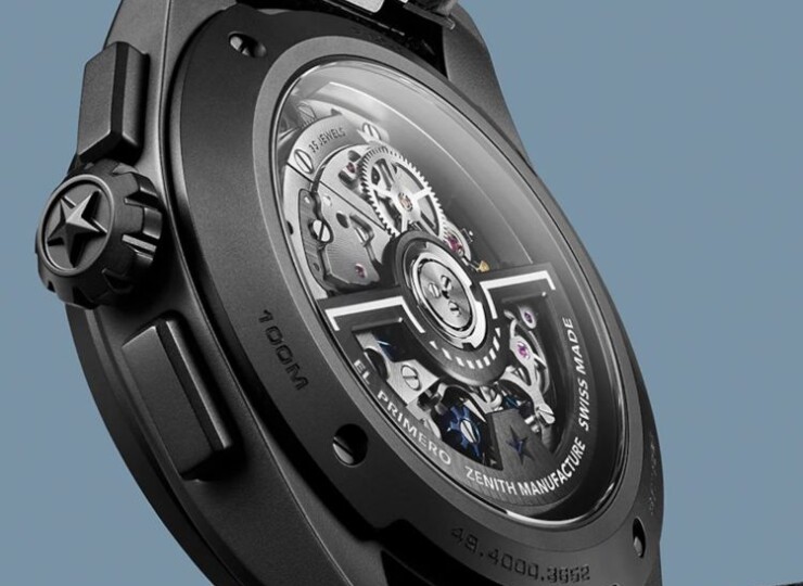 ZENITH パイロット ビッグデイト フライバック 42.5mm ブラック文字盤 マイクロブラスト仕上げブラックセラミック 49.4000.3652/21.I001