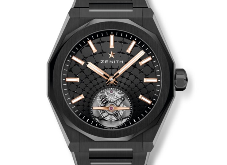ZENITH デファイ スカイライン トゥールビヨン 41mm ブラック文字盤 49.9300.3630/21.I001