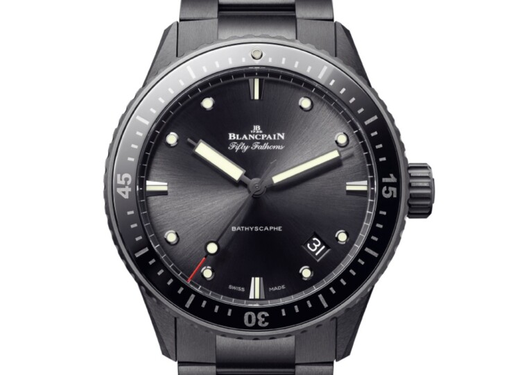 BLANCPAIN フィフティ ファゾムス バチスカーフ 43.6mm ブラック文字盤 セラミック ブレスレット 5000-0130-01S