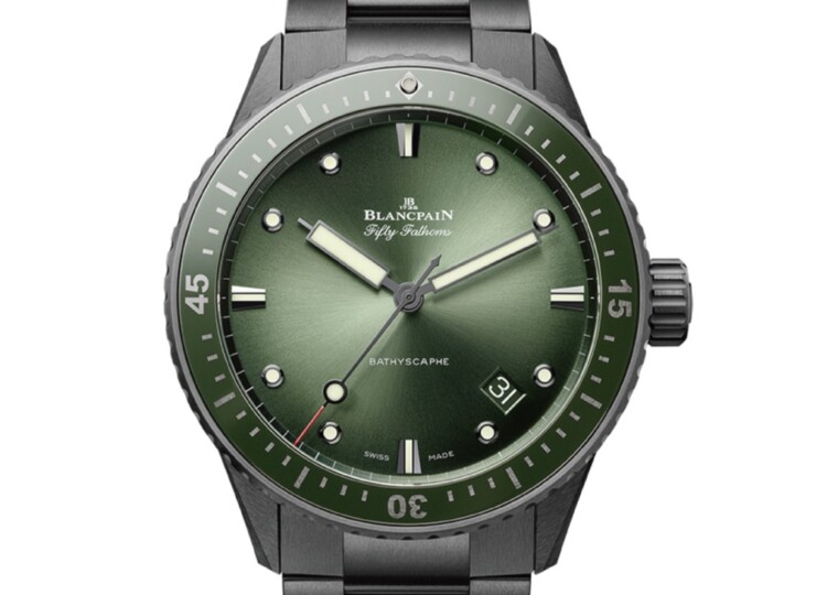BLANCPAIN フィフティファゾムス バチスカーフ 43.6mm グリーン文字盤 5000-0153-01S