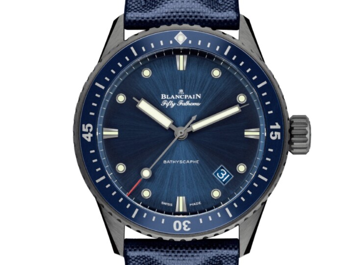 BLANCPAIN フィフティ ファゾムス バチスカーフ 43.6mm ブルー文字盤 5000-0240-O52A