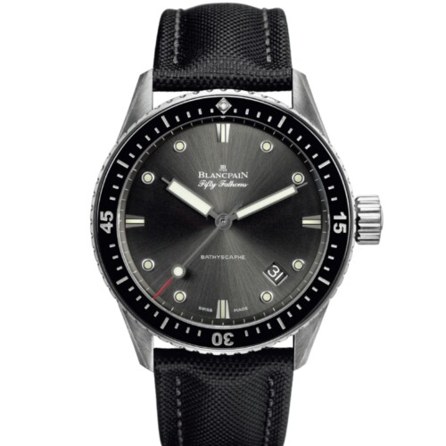 BLANCPAIN フィフティ ファゾムス バチスカーフ 43mm グレイ文字盤 スティール 5000-1110-B52A