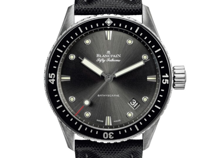 BLANCPAIN フィフティ ファゾムス バチスカーフ 43mm グレイ文字盤 スティール 5000-1110-B52A