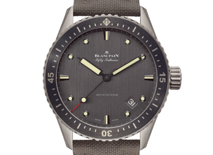 BLANCPAIN フィフティ ファゾムス バチスカーフ 43mm グレイ文字盤 チタン 5000-1210-G52A