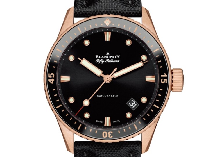 BLANCPAIN フィフティ ファゾムス バチスカーフ 43mm ブラック文字盤 5000-36S30-B52A