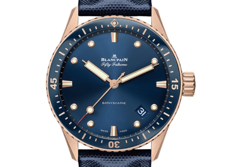 BLANCPAIN フィフティ ファゾムス バチスカーフ 43mm ブルー文字盤 5000-36S40-O52A