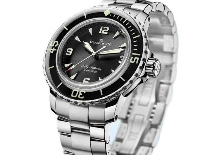 BLANCPAIN フィフティファゾムス オートマティック 38.2mm ブラック文字盤 ステンレススティール ブレスレット 5007-1130-71S