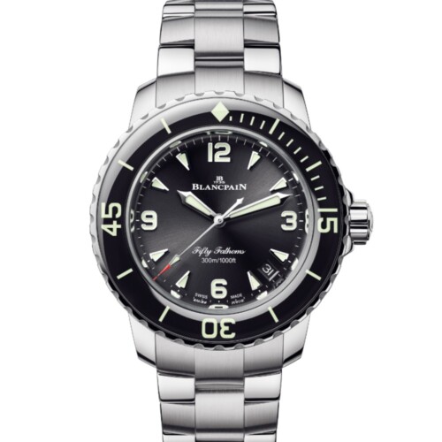 BLANCPAIN フィフティファゾムス オートマティック 38.2mm ブラック文字盤 ステンレススティール ブレスレット 5007-1130-71S