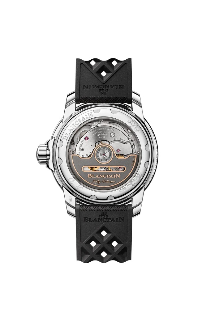 BLANCPAIN フィフティファゾムス オートマティック 38.2mm ブラック文字盤 ステンレススティール ラバー 5007-1130-B64B