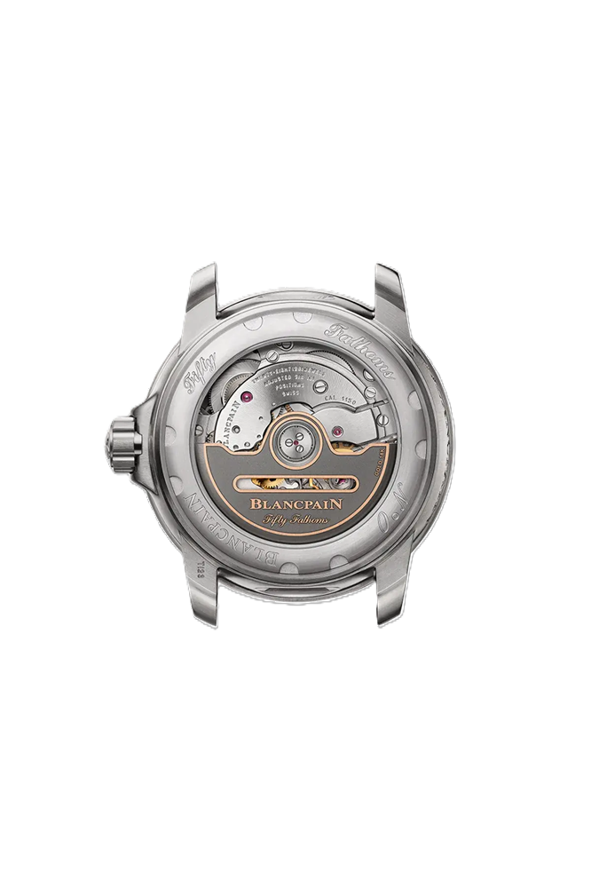 BLANCPAIN フィフティファゾムス オートマティック 38.2mm ブルー文字盤 チタン ブレスレット 5007-12B40-98S
