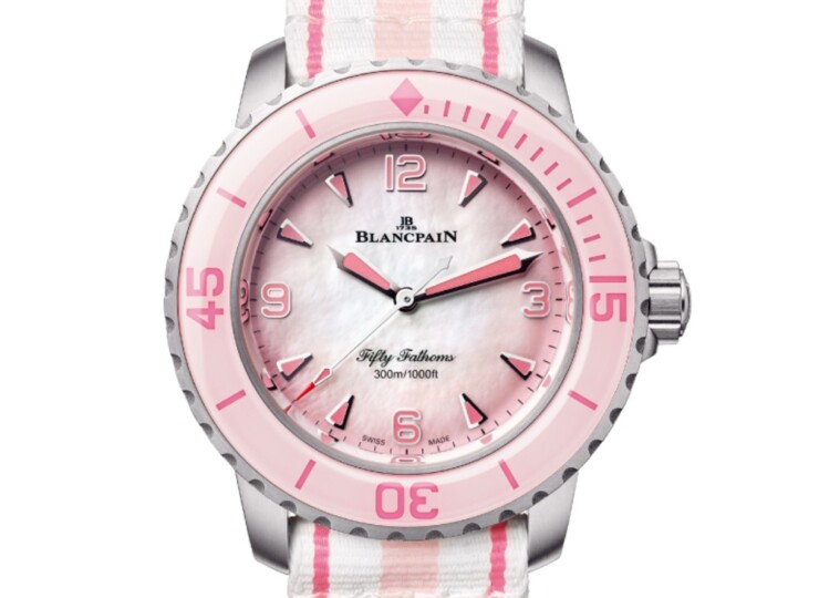 BLANCPAIN フィフティファゾムス オートマティック 38mm マザーオブパール文字盤 チタン 5007-12B44R-NAFA