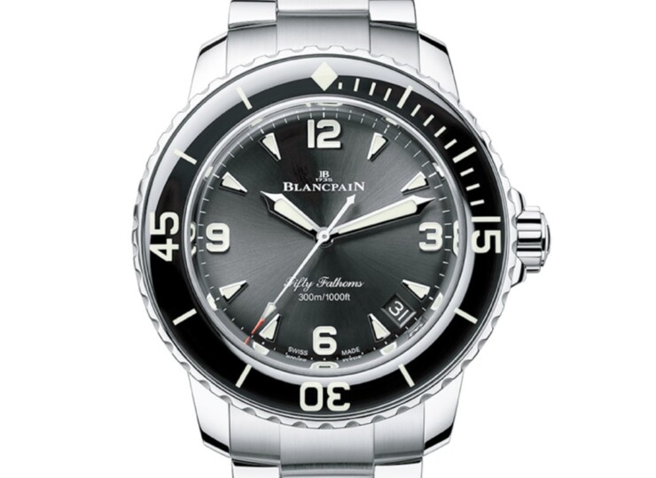 BLANCPAIN フィフティファゾムス オートマティック 42.3mm ブラック文字盤 ステンレススティール ブレスレット 5010-1130-71S