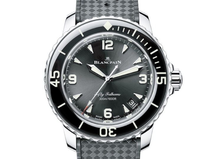 BLANCPAIN フィフティファゾムス オートマティック 42.3mm ブラック文字盤 ステンレススティール ラバー 5010-1130-B64B
