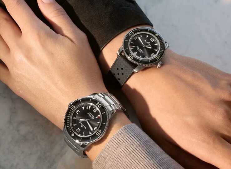 BLANCPAIN フィフティファゾムス オートマティック 42.3mm ブラック文字盤 チタン ブレスレット 5010-12B30-98S