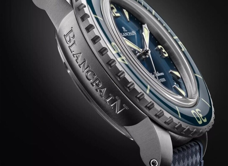 BLANCPAIN フィフティファゾムス オートマティック 42.3mm ブルー文字盤 チタン ラバー 5010-12B40-O64B