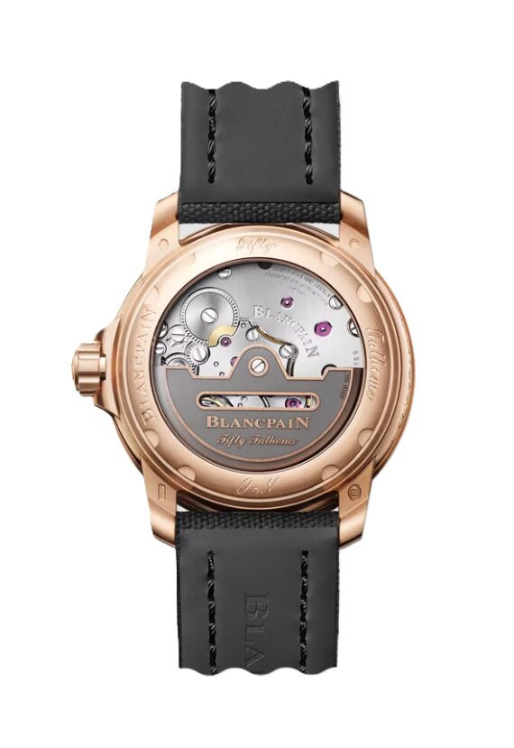 BLANCPAIN フィフティファゾムス オートマティック 42.3mm ブラック文字盤 レッドゴールド セイルキャンバス 5010-36B30-B52B