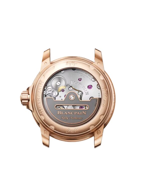 BLANCPAIN フィフティファゾムス オートマティック 42.3mm ブルー文字盤 レッドゴールド NATOストラップ 5010-36B40-NAOA