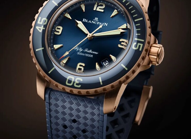 BLANCPAIN フィフティファゾムス オートマチック 42.3mm ブルー文字盤 18Kレッドゴールド 5010-36B40-O64B