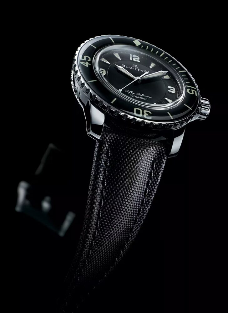 BLANCPAIN フィフティ ファゾムス オートマチック 45mm ブラック文字盤 5015-1130-52A