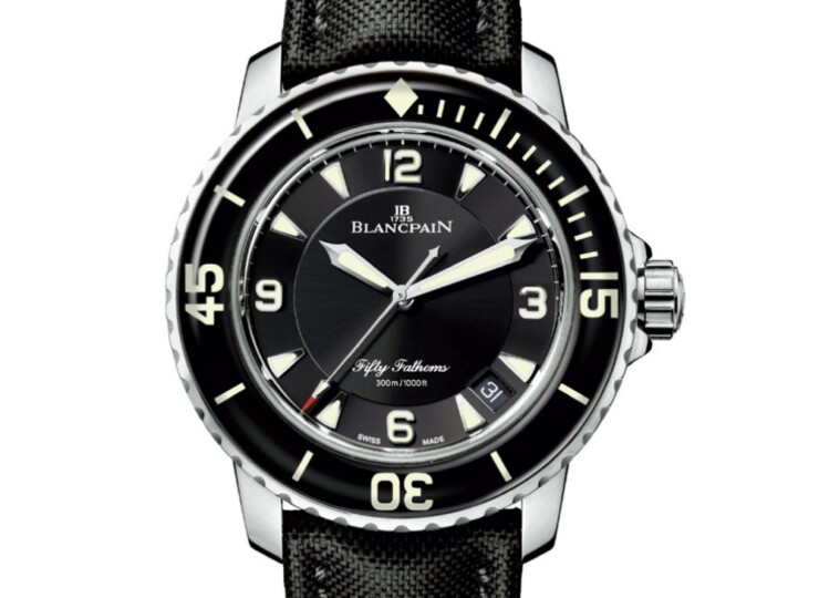 BLANCPAIN フィフティ ファゾムス オートマチック 45mm ブラック文字盤 5015-1130-52A