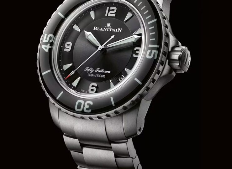 BLANCPAIN フィフティ ファゾムス オートマティック 45mm ブラック文字盤 チタン 5015-12B30-98B