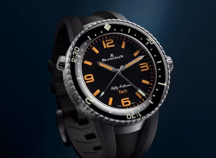 BLANCPAIN フィフティファゾムス 70th アニバーサリー アクト2：テック ゴンベッサ 47mm ブラック文字盤 5019-12B30-64A