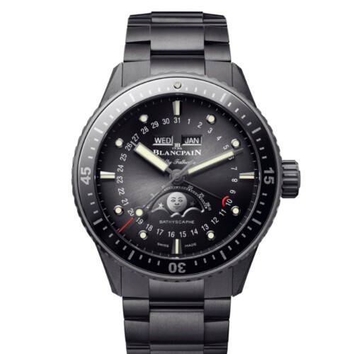フィフティ ファゾムス バチスカーフ コンプリートカレンダー 43.6mm ブラック文字盤 セラミック ブレスレット