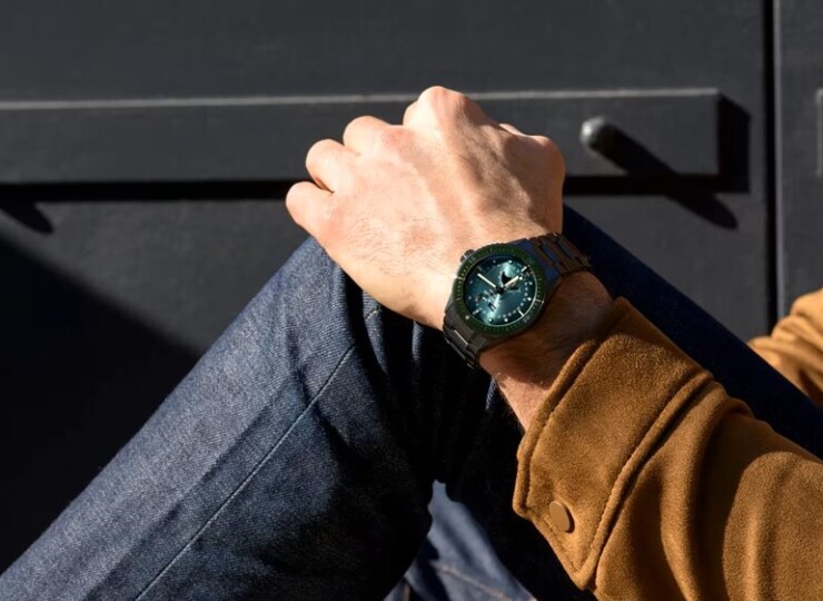 BLANCPAIN フィフティ ファゾムス バチスカーフ コンプリートカレンダー 43.6mm サンバーストグリーン文字盤 セラミック ブレスレット 5054-0153-01S