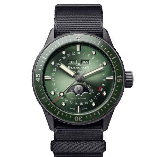 フィフティ ファゾムス バチスカーフ コンプリートカレンダー 43.6mm サンバーストグリーン文字盤 セラミック NATO