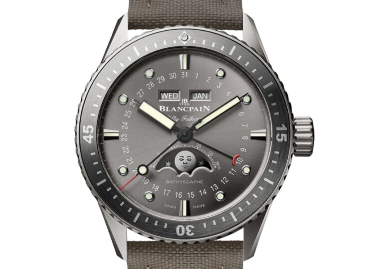BLANCPAIN フィフティ ファゾムス バチスカーフ コンプリートカレンダー 43mm グレイ文字盤 5054-1210-G52A