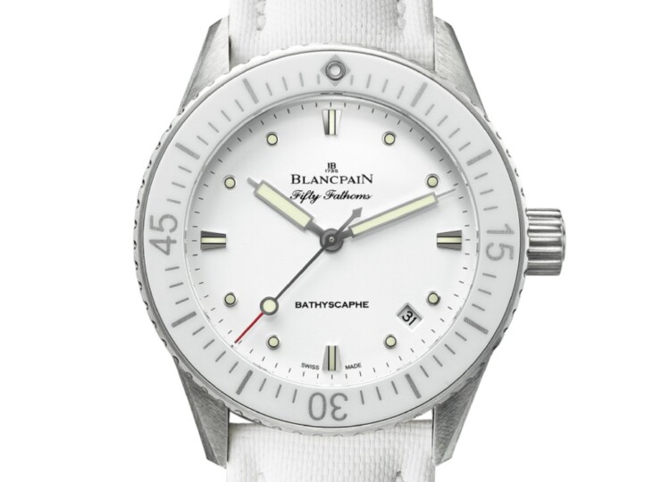 BLANCPAIN フィフティ ファゾムス バチスカーフ 38mm ホワイト文字盤 5100-1127-W52A