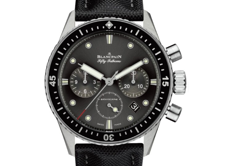 BLANCPAIN フィフティ ファゾムス バチスカーフ フライバック クロノグラフ 43mm ブラック文字盤 5200-1110-B52A