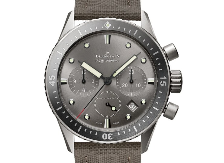 BLANCPAIN フィフティ ファゾムス バチスカーフ フライバック クロノグラフ 43mm グレイ文字盤 5200-1210-G52A