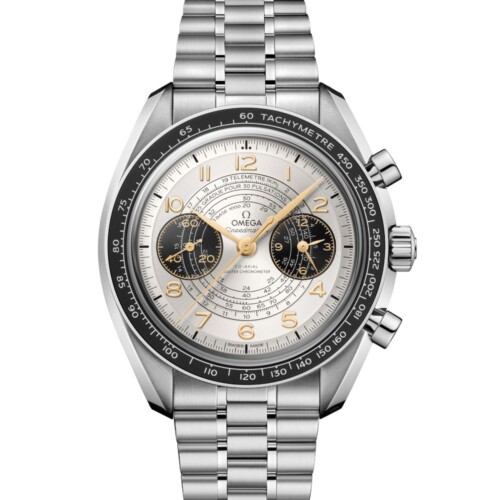 スピードマスター クロノスコープ 43mm パリ2024 シルバー文字盤 ステンレススティール ブレスレット
