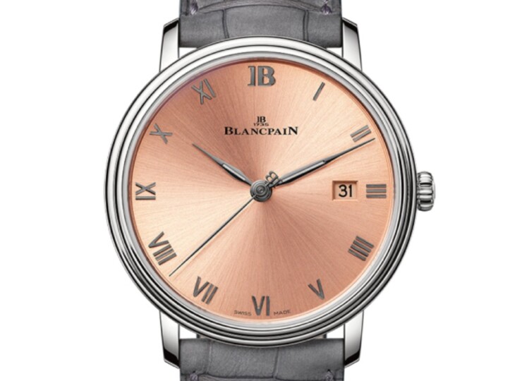 BLANCPAIN ヴィルレ ウルトラスリム 38mm サンバーストサーモン文字盤 6224N-1135-55B