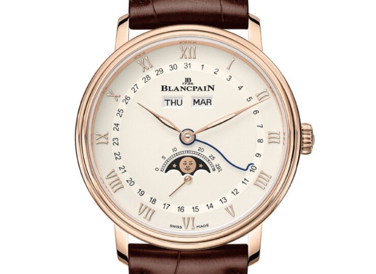 BLANCPAIN ヴィルレ コンプリートカレンダー 38mm ホワイト文字盤 レッドゴールド 6264-3642-55B