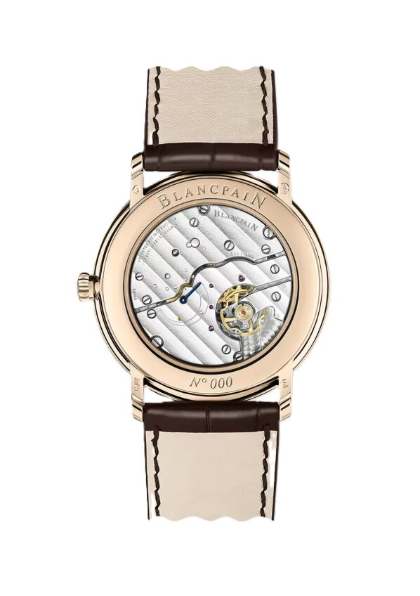 BLANCPAIN ヴィルレ ウルトラスリム 40mm ホワイト文字盤 レッドゴールド アリゲーターレザーストラップ（Ref.6605-3642-55B） 6605-3642-55B