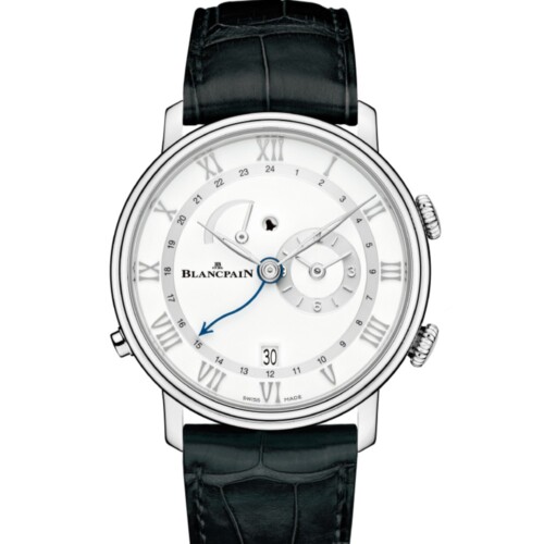 BLANCPAIN ヴィルレ GMT アラーム 40.3mm ホワイト文字盤 6640-1127-55B