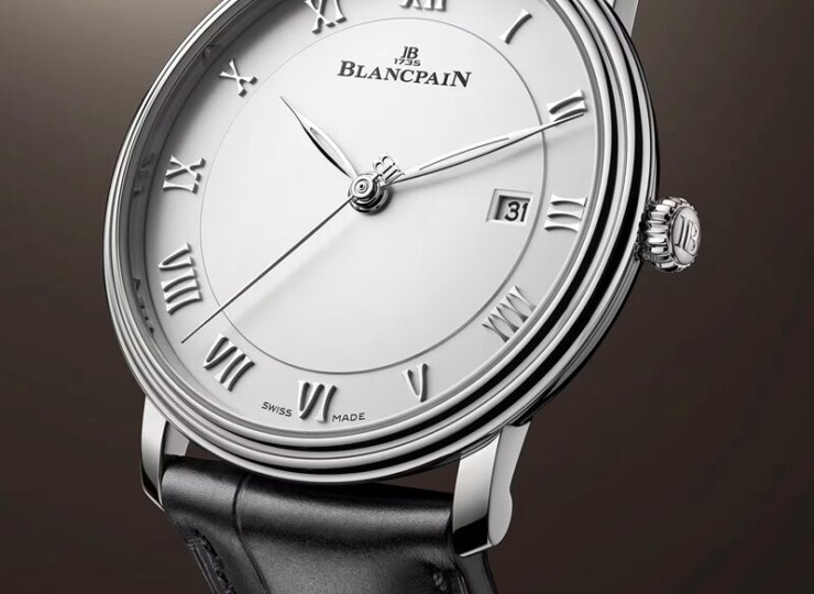 BLANCPAIN ヴィルレ ウルトラスリム 40mm ホワイト文字盤 スティール アリゲーターレザーストラップ（Ref.6651-1127-55B） 6651-1127-55B