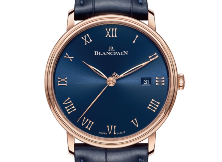 BLANCPAIN ヴィルレ ウルトラスリム 40mm ブルー文字盤 6651-3640-55B