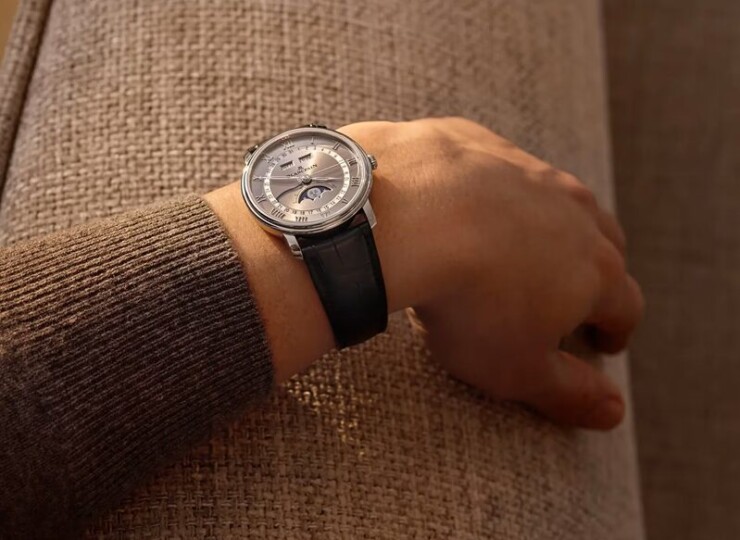 BLANCPAIN ヴィルレ コンプリートカレンダー 40mm グレー文字盤 スティール 6654-1113-55B