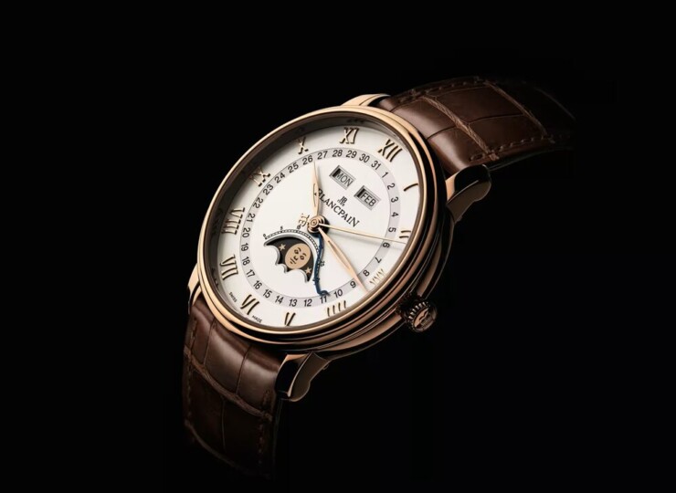 BLANCPAIN ヴィルレ コンプリートカレンダー 40mm ホワイト文字盤 レッドゴールド 6654-3642-55B