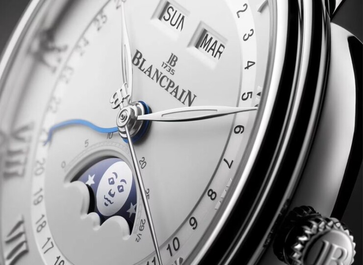 BLANCPAIN ヴィルレ コンプリートカレンダー 40mm ホワイト文字盤 スティール アリゲーターレザーストラップ（Ref.6654A-1127-55B） 6654A-1127-55B