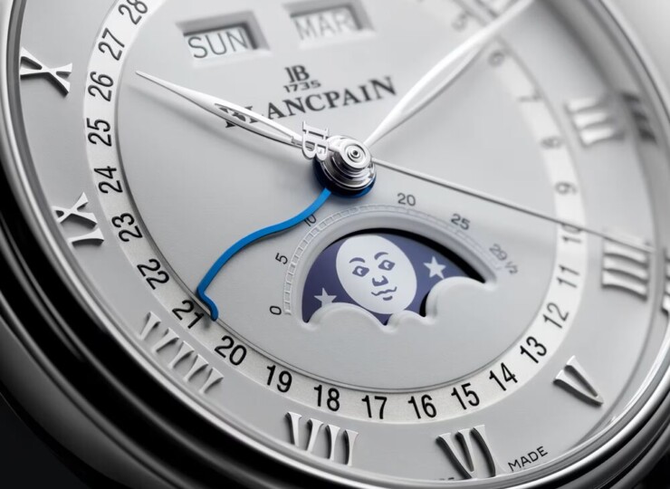 BLANCPAIN ヴィルレ コンプリートカレンダー 40mm ホワイト文字盤 スティール アリゲーターレザーストラップ（Ref.6654A-1127-55B） 6654A-1127-55B