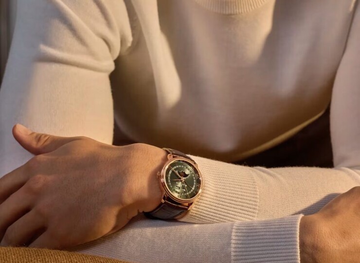 BLANCPAIN ヴィルレ コンプリートカレンダー 40mm サンバースト・グリーン文字盤 6654A-3653-55B