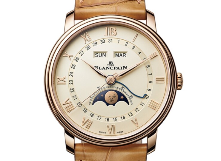BLANCPAIN ヴィルレ コンプリートカレンダー 40.2mm オパリン文字盤 レッドゴールド 6654N-3642-55B