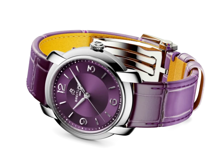 BREITLING レディ プレミエ オートマチック 36 パープル文字盤 A10310121Q1P1