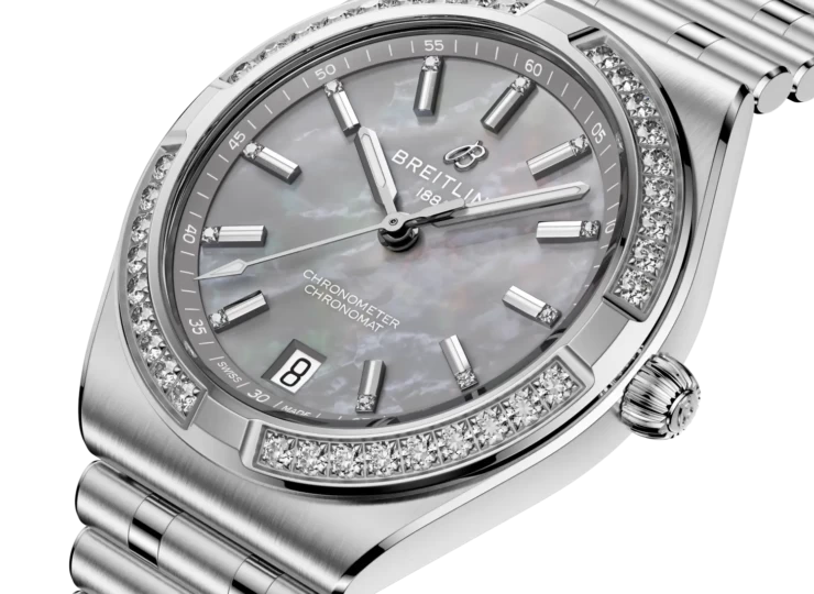 BREITLING クロノマット オートマチック 36 グレー マザーオブパール文字盤 A10320591G1A1