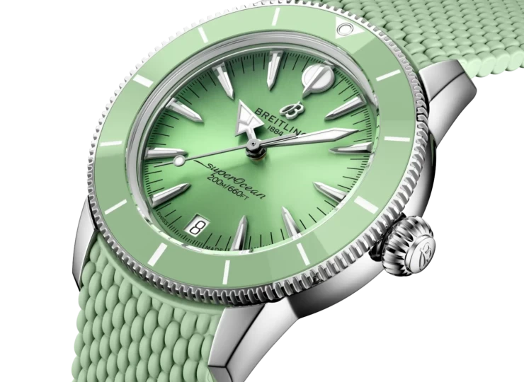 BREITLING スーパーオーシャン ヘリテージ オートマチック 36 グリーン文字盤 A10390361L1S1