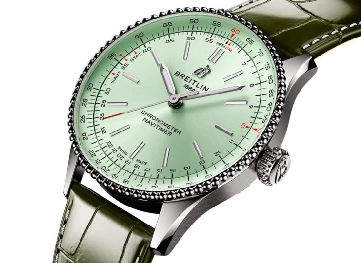 BREITLING ナビタイマー オートマチック 36 ミントグリーン文字盤 A17327361L1P1